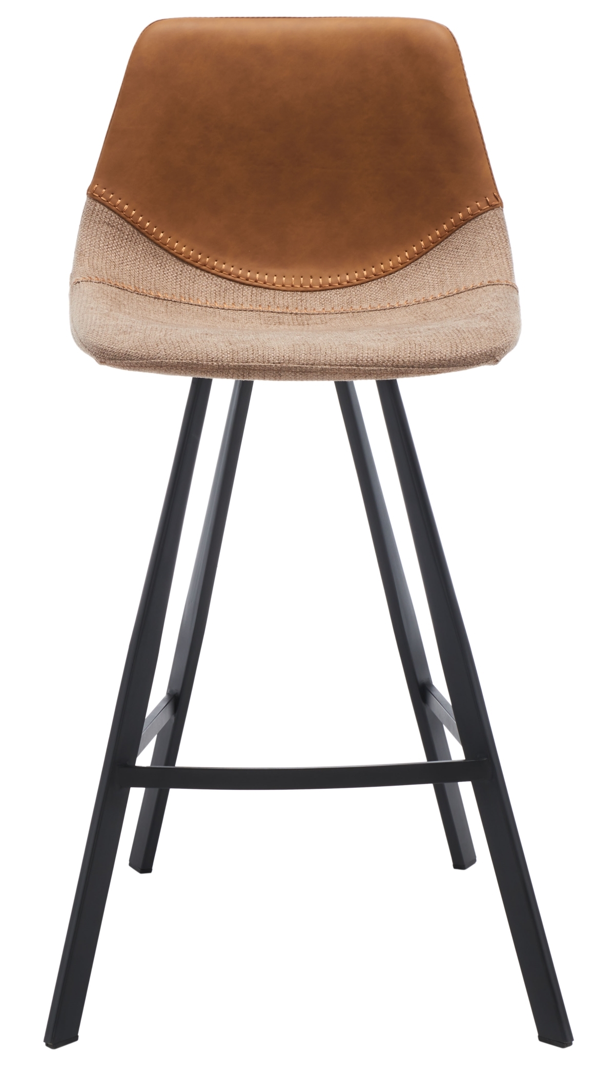 Granger Counter Stool - Cognac / Black - Safavieh - Image 0