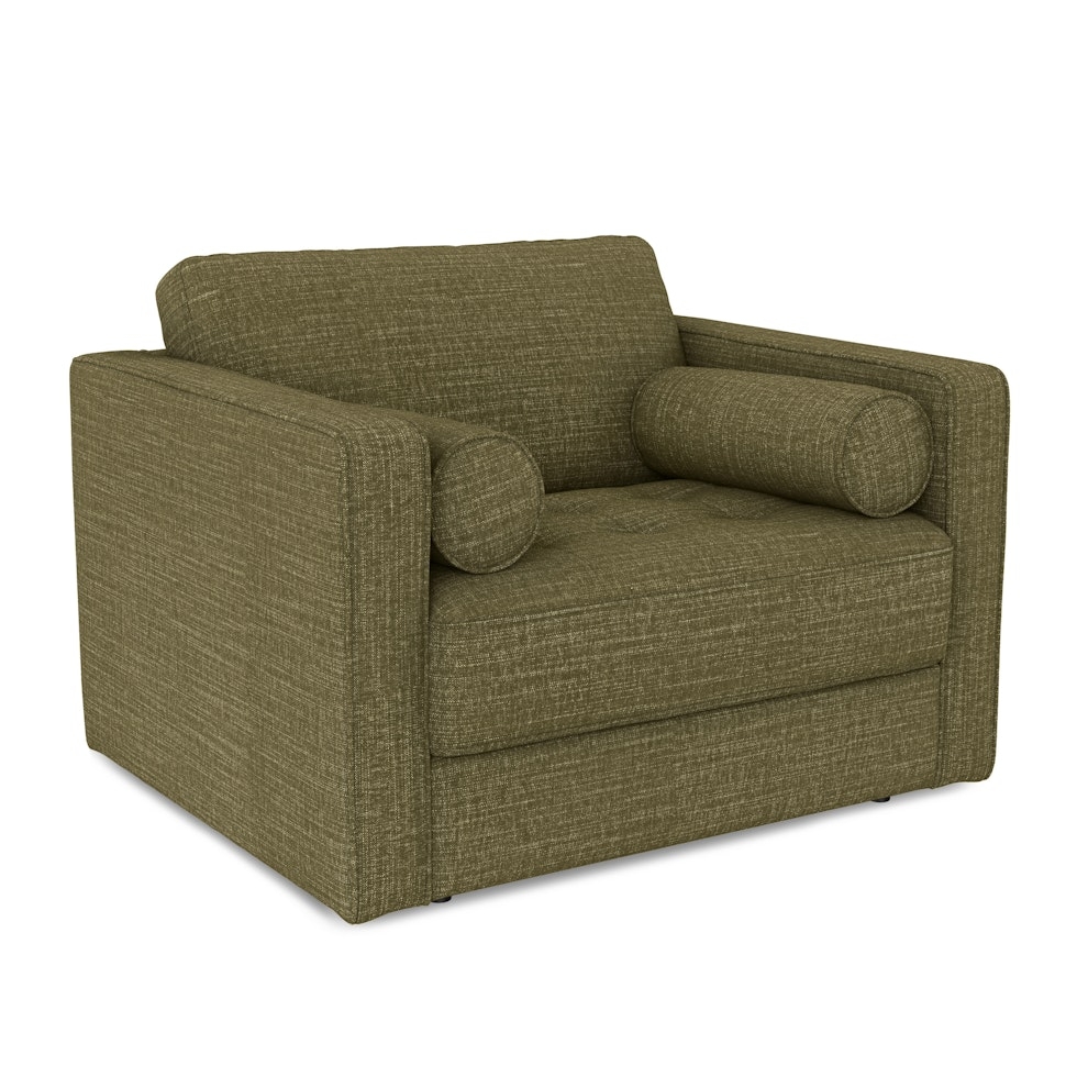 Sven 45.5" Tufted Sleeper Chair - Napa Moss - Image 0