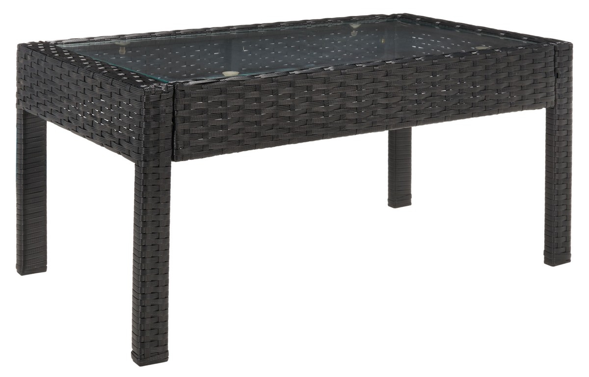 Bassey 4Pc Living Set - Black / Light Grey - Safavieh - Image 7