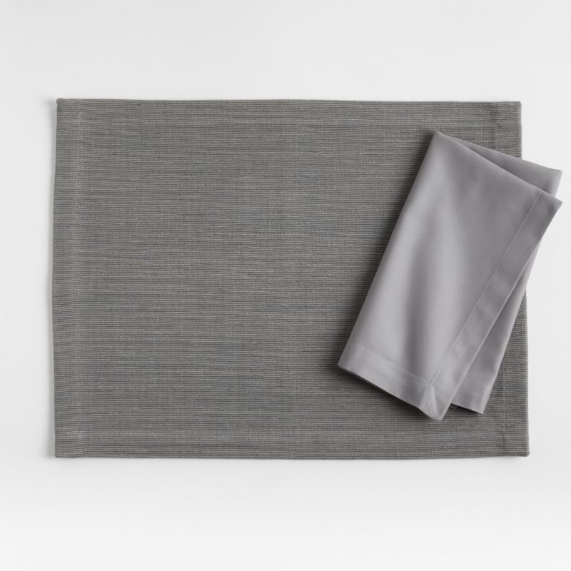Aspen Metal Grey Cotton Napkin - Image 2