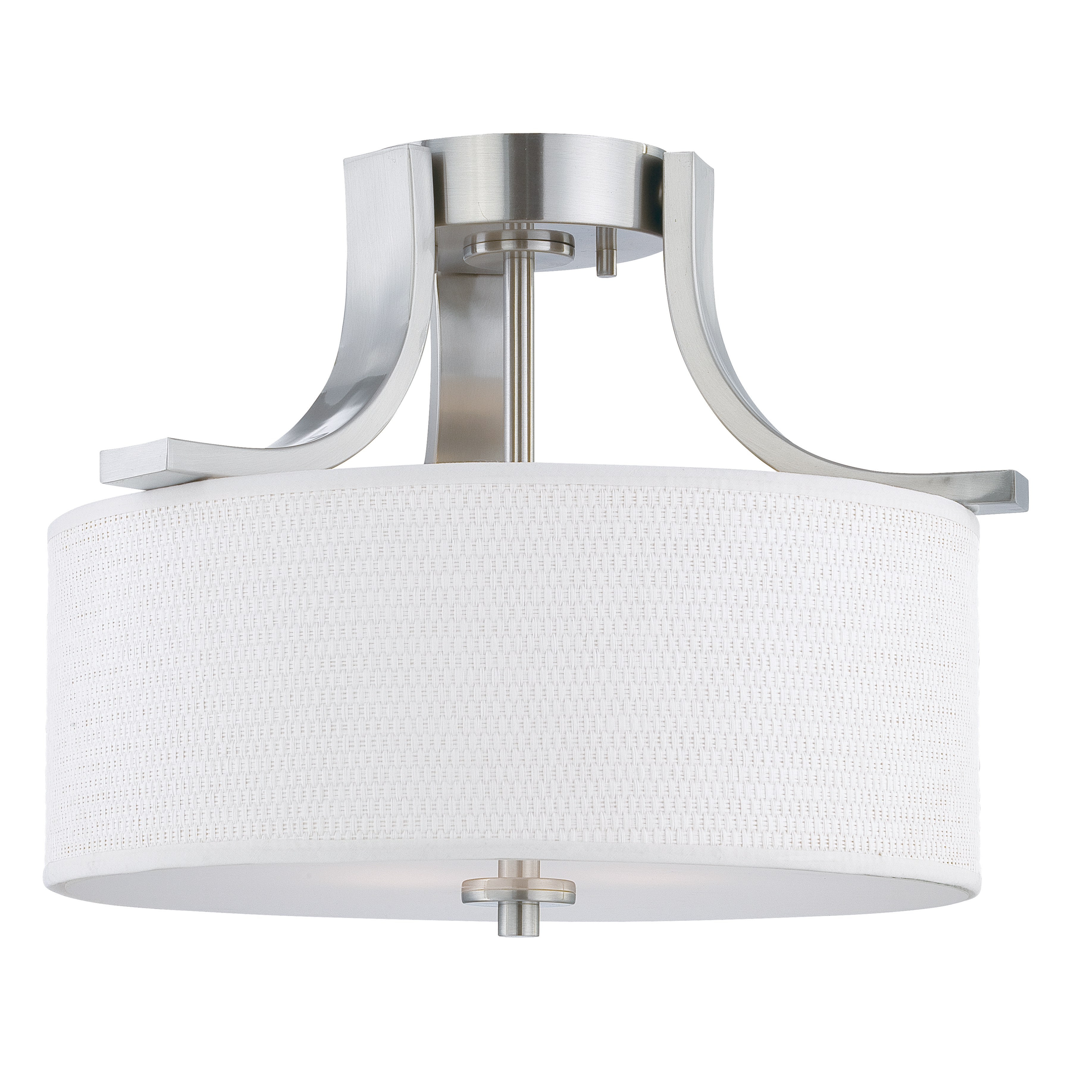 Pendenza 15.25'' Wide 2-Light Flush Mount - Brushed Nickel - Image 0