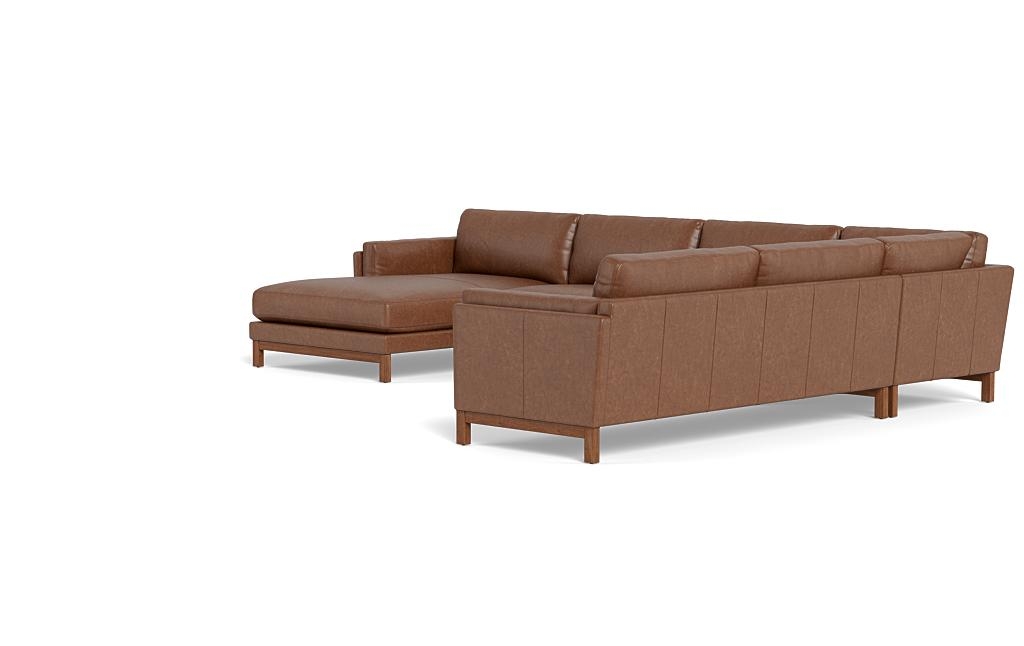 Gaby Leather Corner Sectional with Left Chaise - Image 2