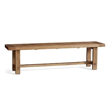 Reed Dining Bench, Antique Umber, 68"L x 15"W - Image 0