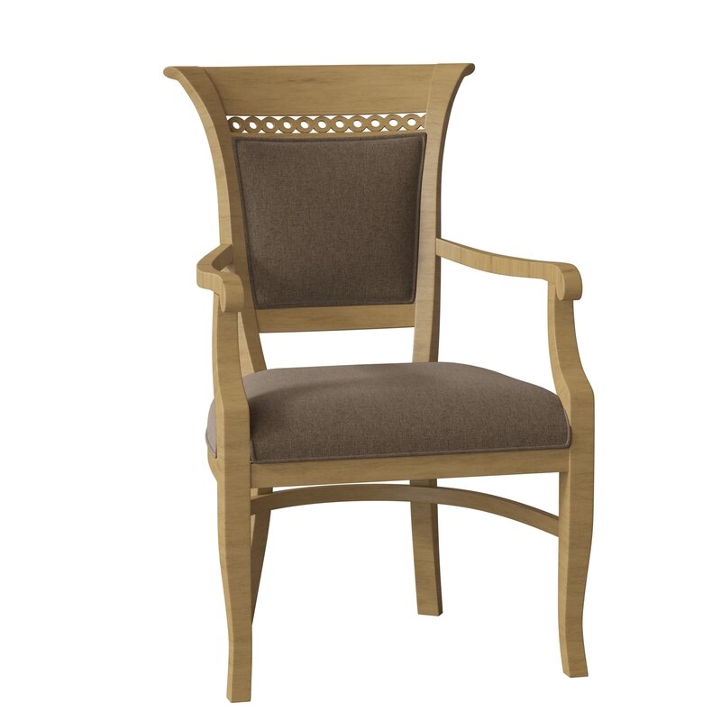 Fairfield Chair Bonham Upholstered King Louis Back Arm Chair - Image 0
