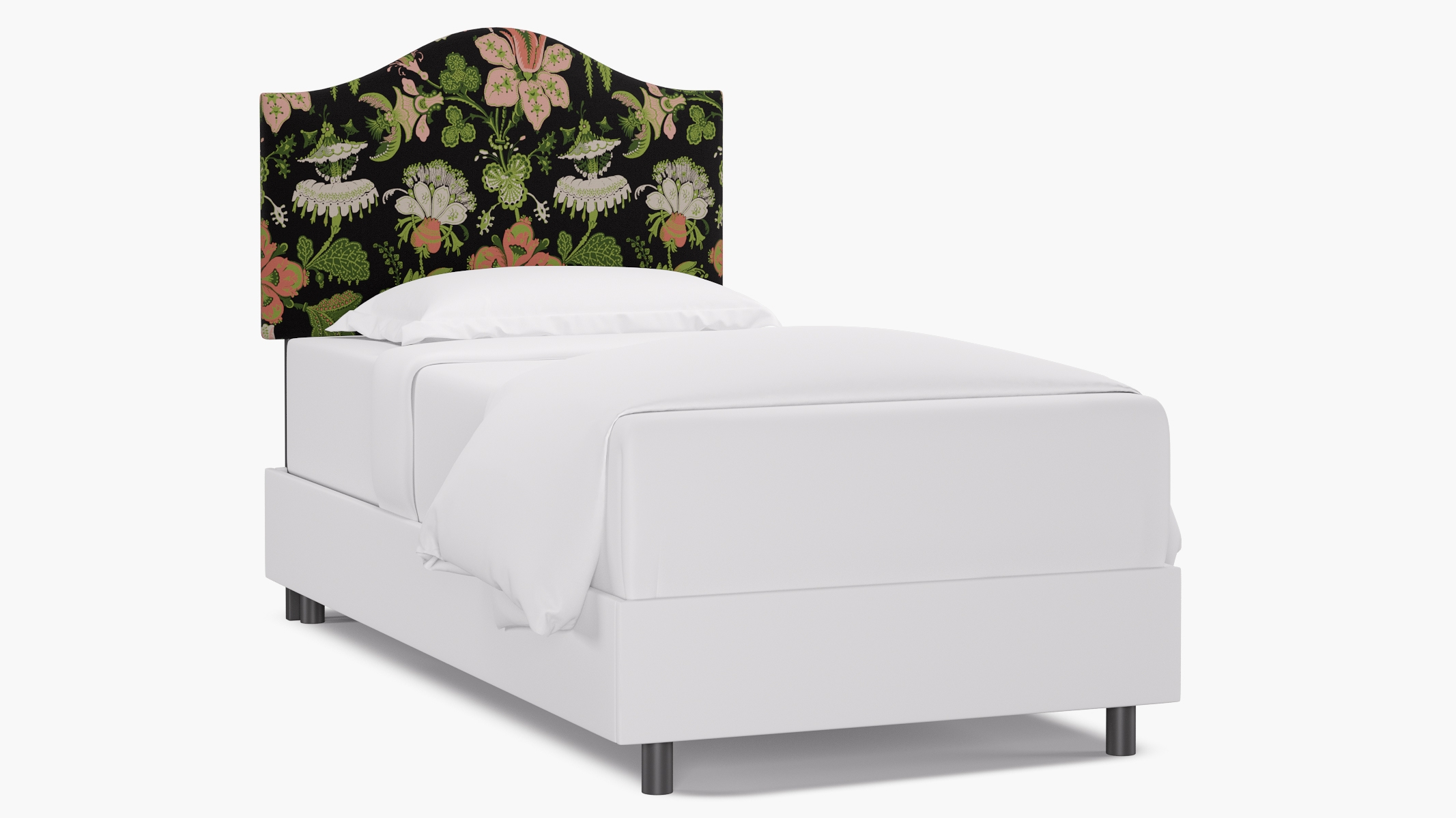 Camelback Headboard, Coral Onyx Rossetta, Twin - Image 0