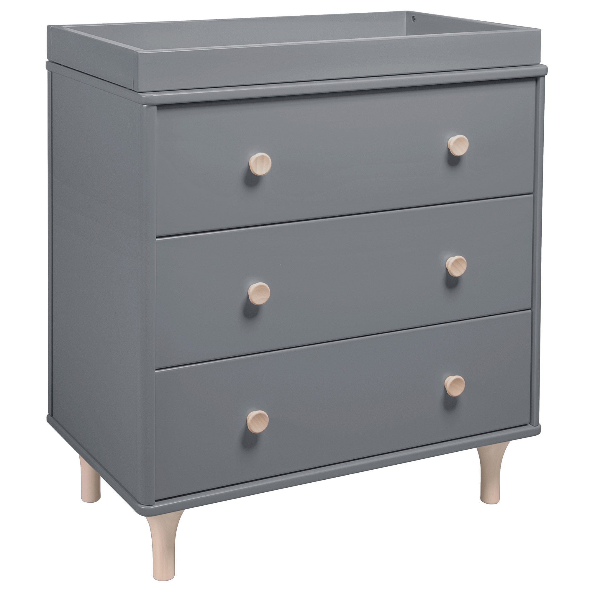 Babyletto Lolly Modern Classic Grey Changing Station Dresser - Image 0