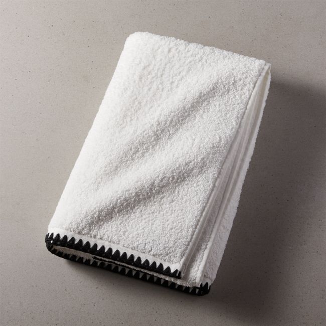 Tuli Black Trim Bath Towel - Image 0