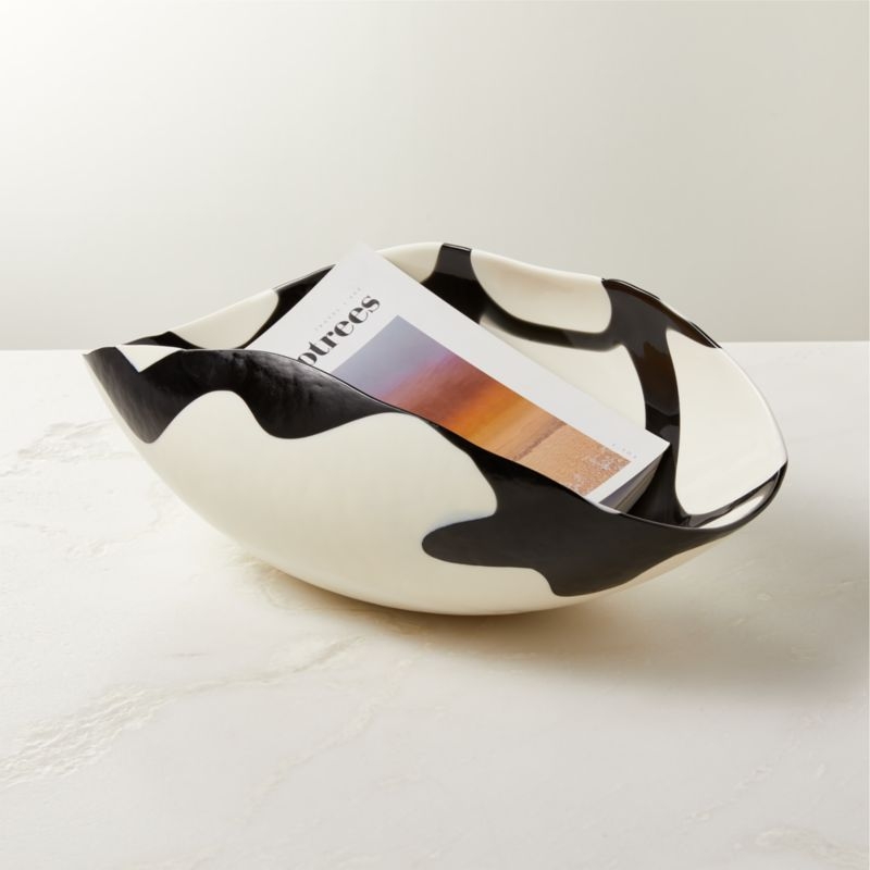 Zeta Murano White Glass Bowl - Image 1