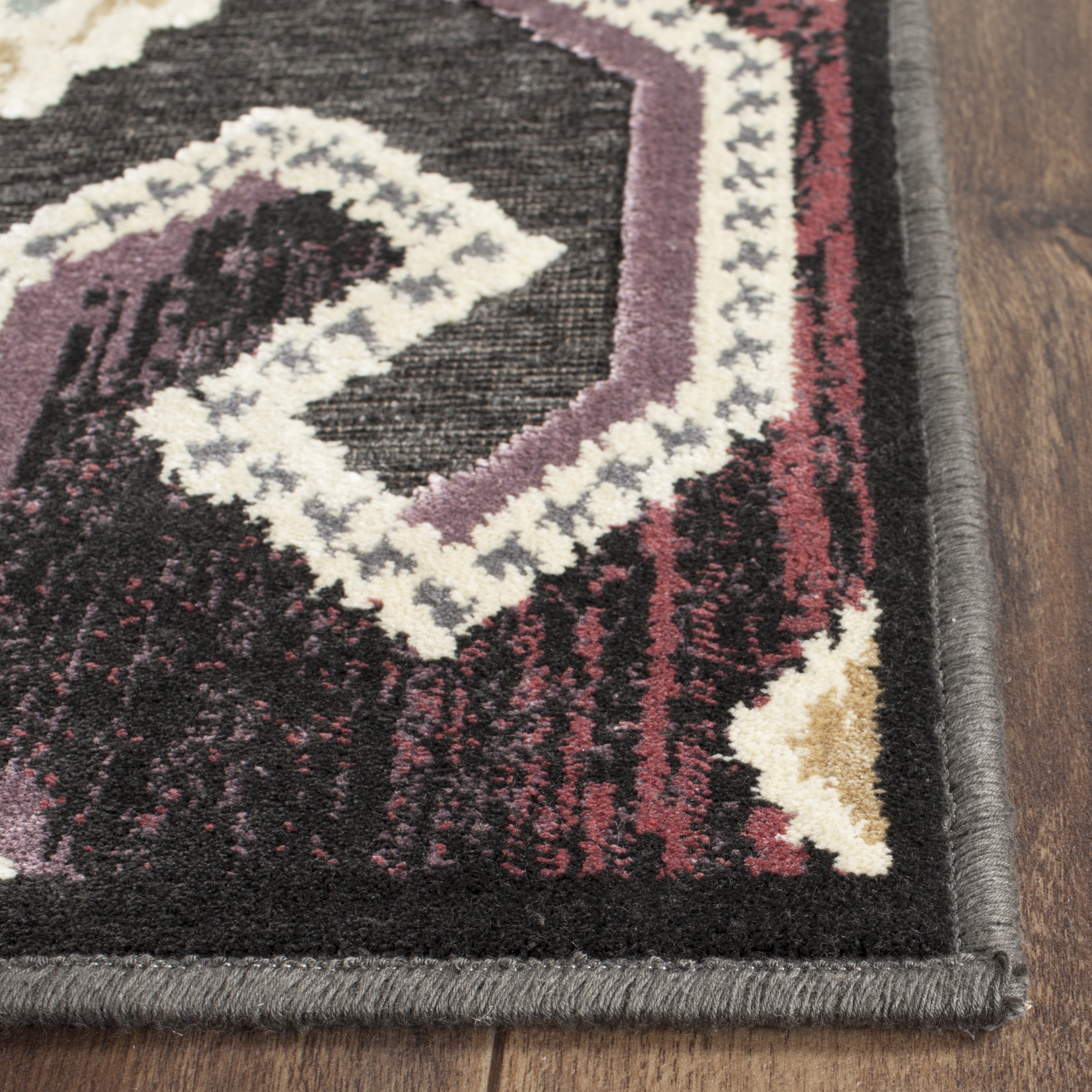 Arlo Home Woven Area Rug, PAR152-2330, Anthracite/Anthracite,  8' X 11' 2" - Image 1