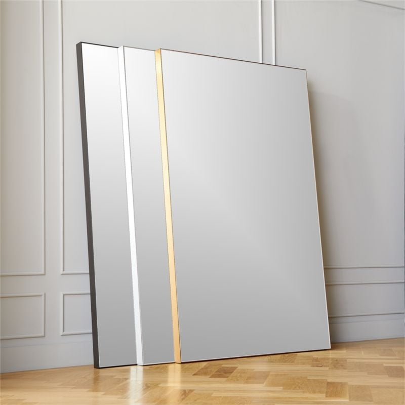 Infinity Black Floor Mirror 48"x76" Purchase now and we'll ship when it's available.  Estimated in late June. - Image 3