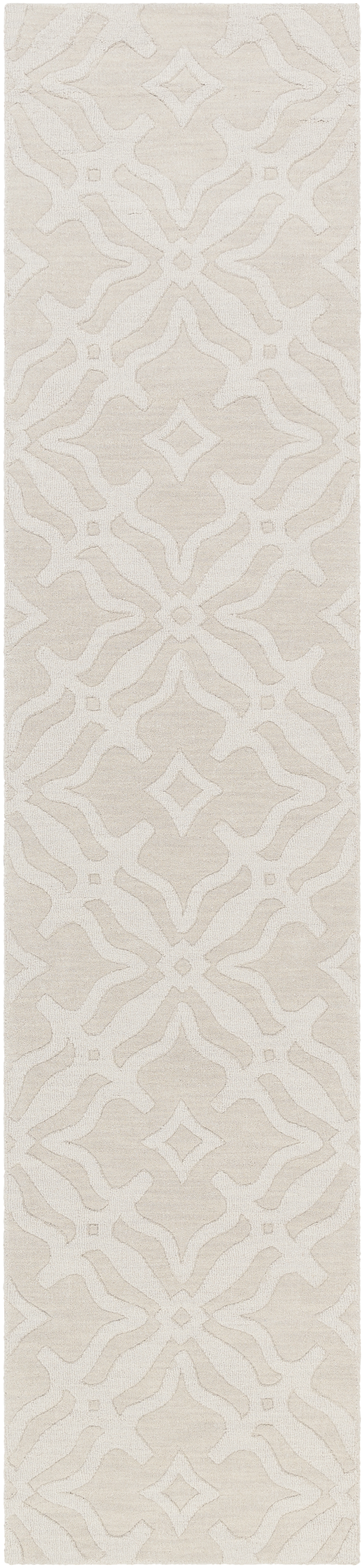 Metro Beige Indoor 2'3" x 10' Handmade Rug - Image 0