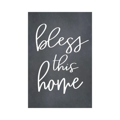 Bless This Home by Lux + Me Designs - Wrapped Canvas Textual Art - Image 0