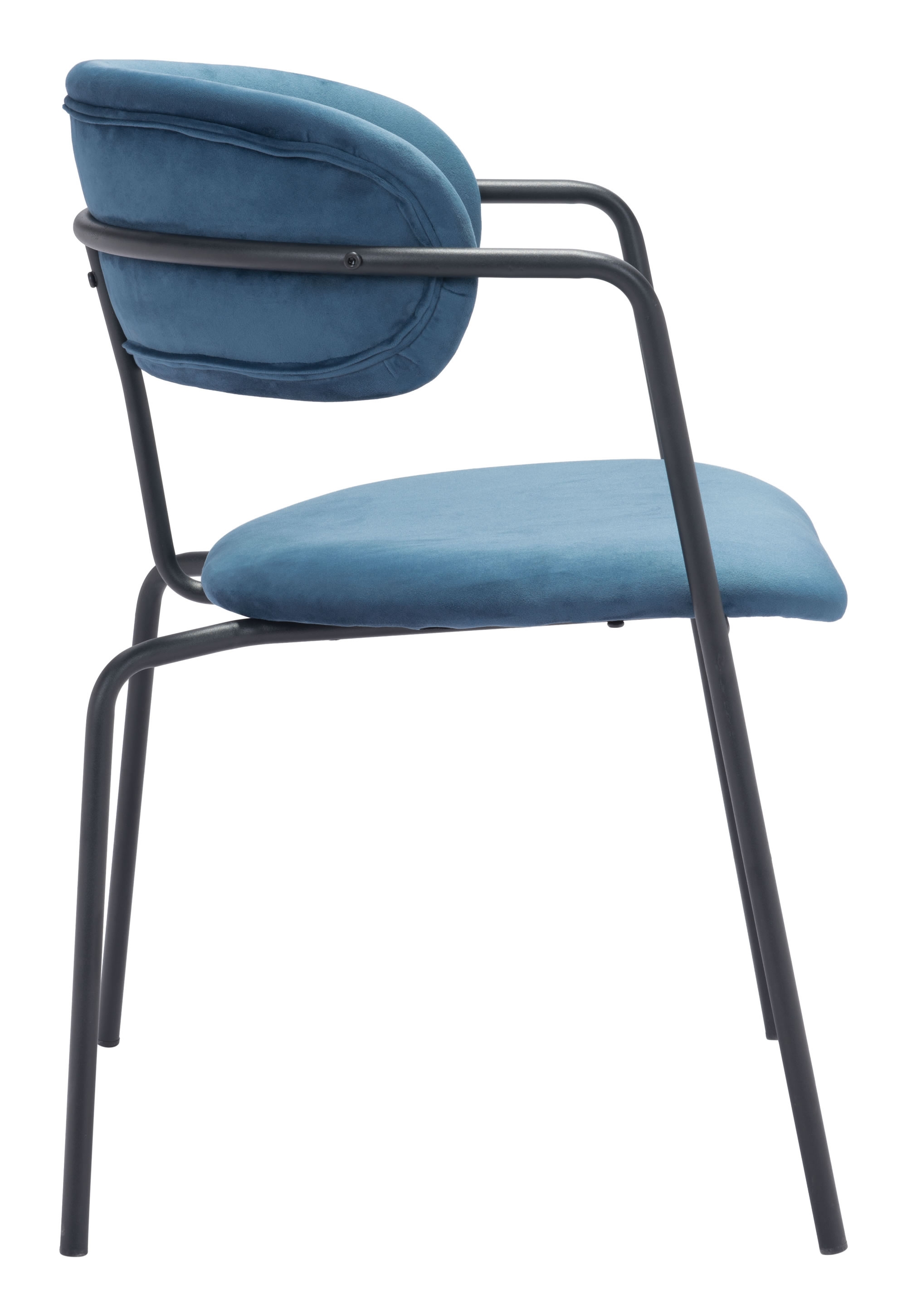 Emrys Dining Chair (Set of 2) Blue & Black - Image 1