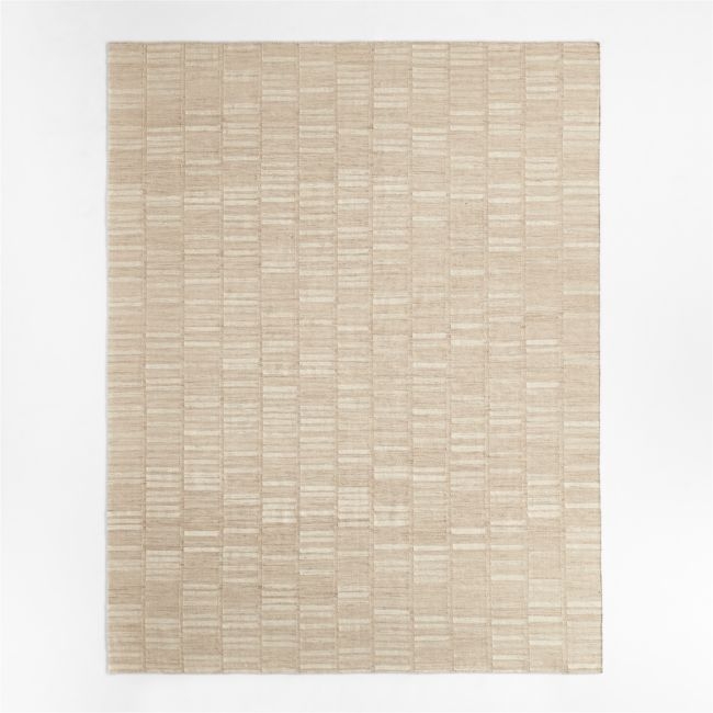 Carmel Wool Taupe Area Rug 10'x14' - Image 0