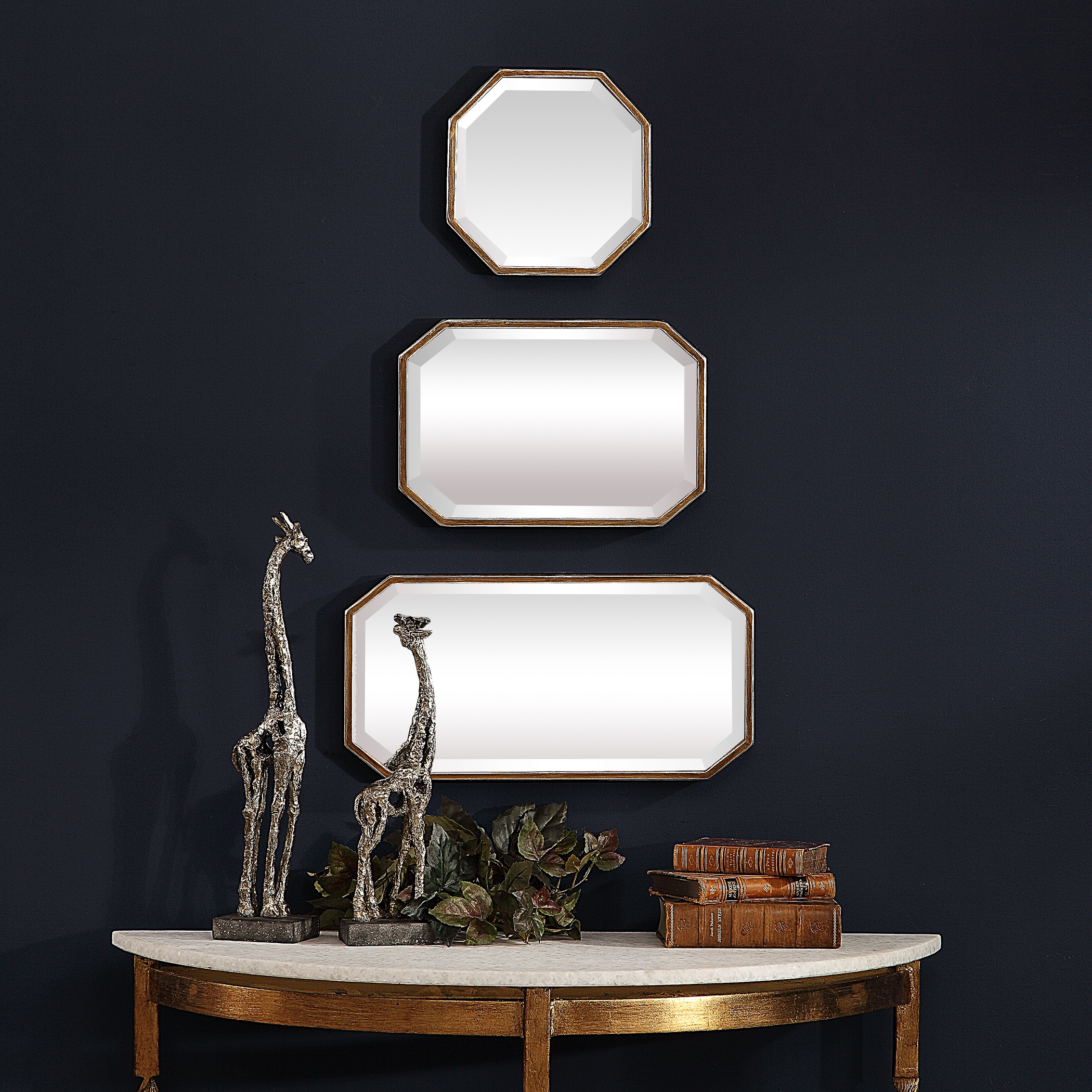 Trois Gold Mirrors, Set of 3 - Image 4