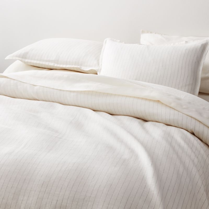 Aire Natural EUROPEAN FLAX ™-Certified Linen Pampas Ivory Standard Pillowcases, Set of 2 - Image 3