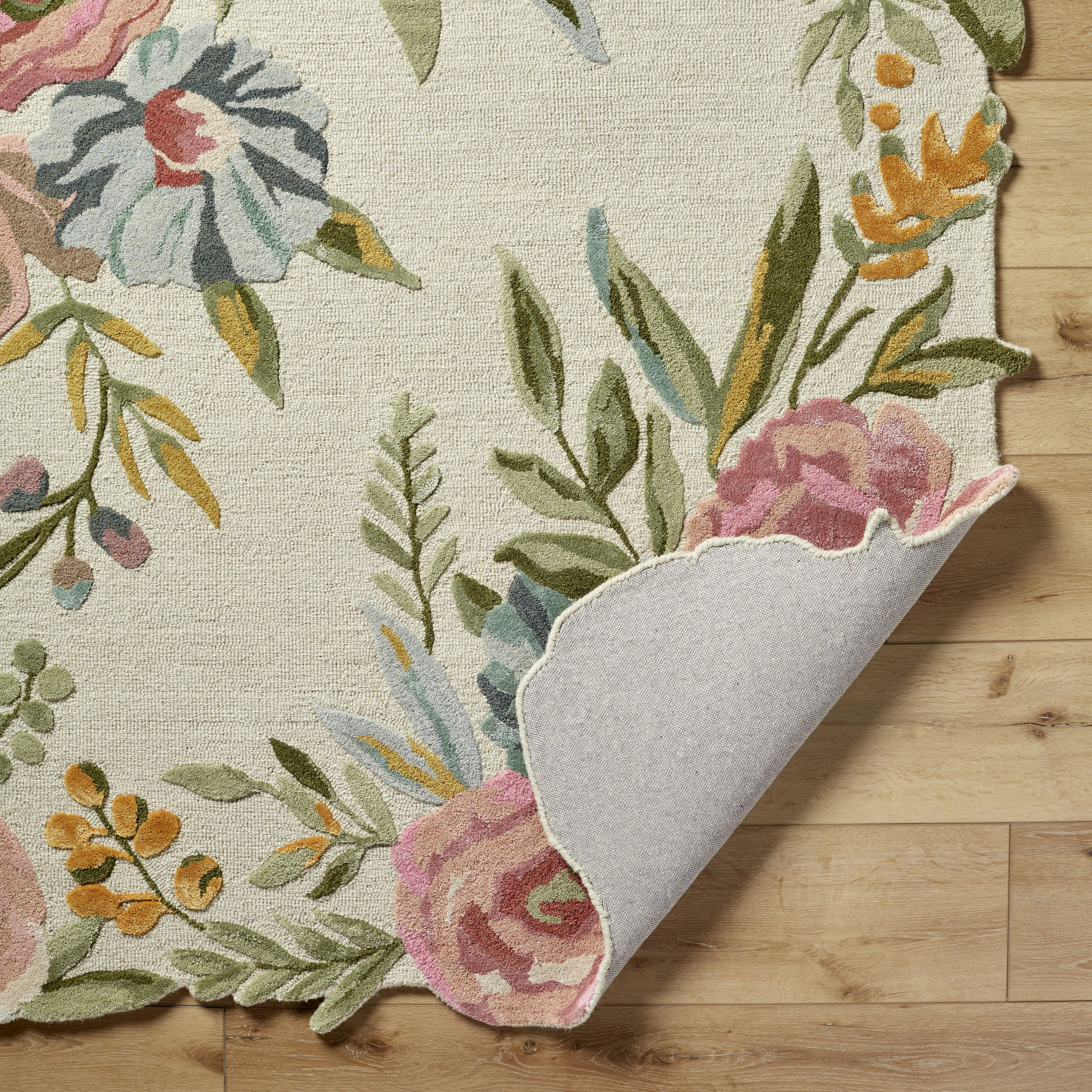 Shindig Beige Indoor 5' x 7'6" Handmade Rug - Image 4