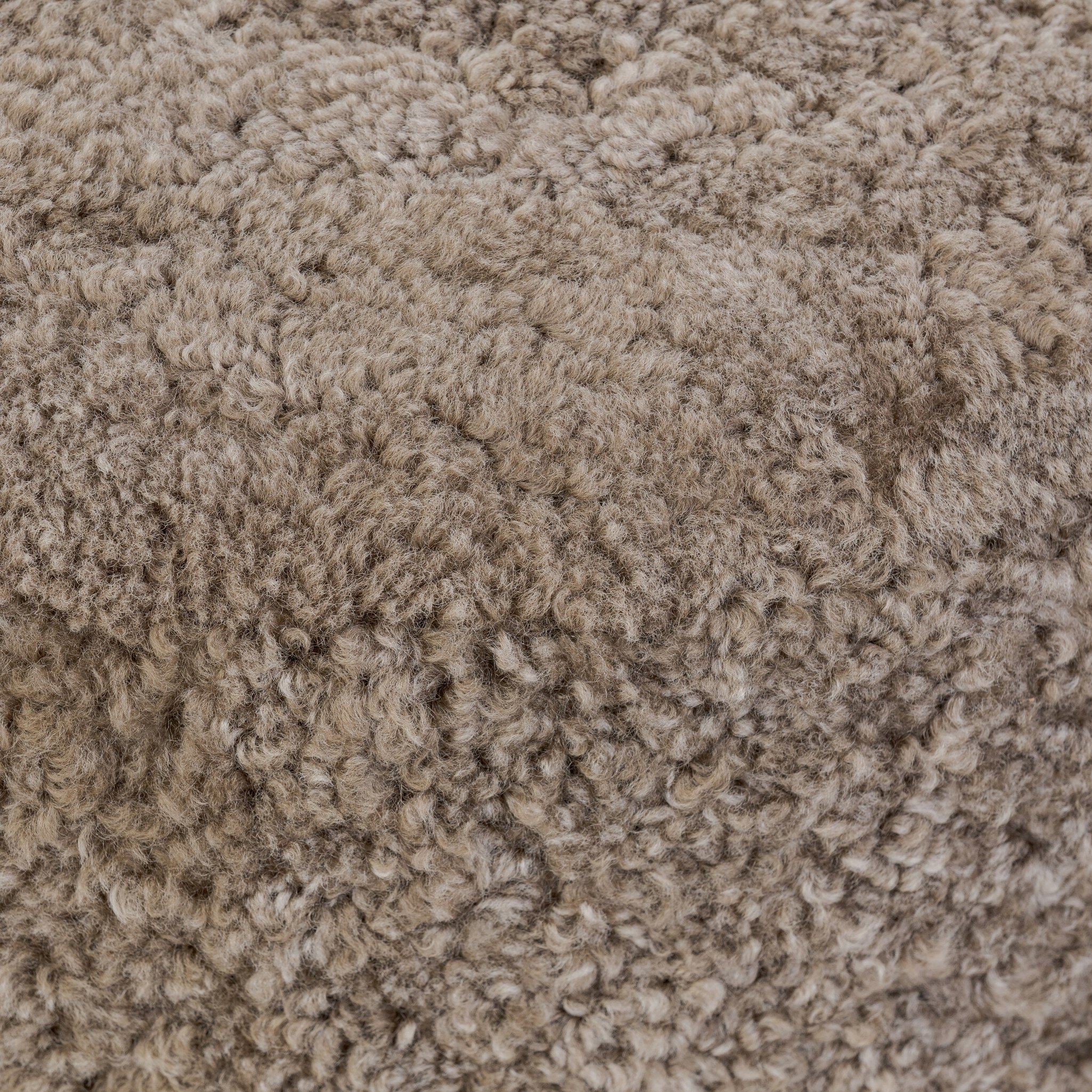 Bilbury Ottoman - Taupe Shearling - Image 3