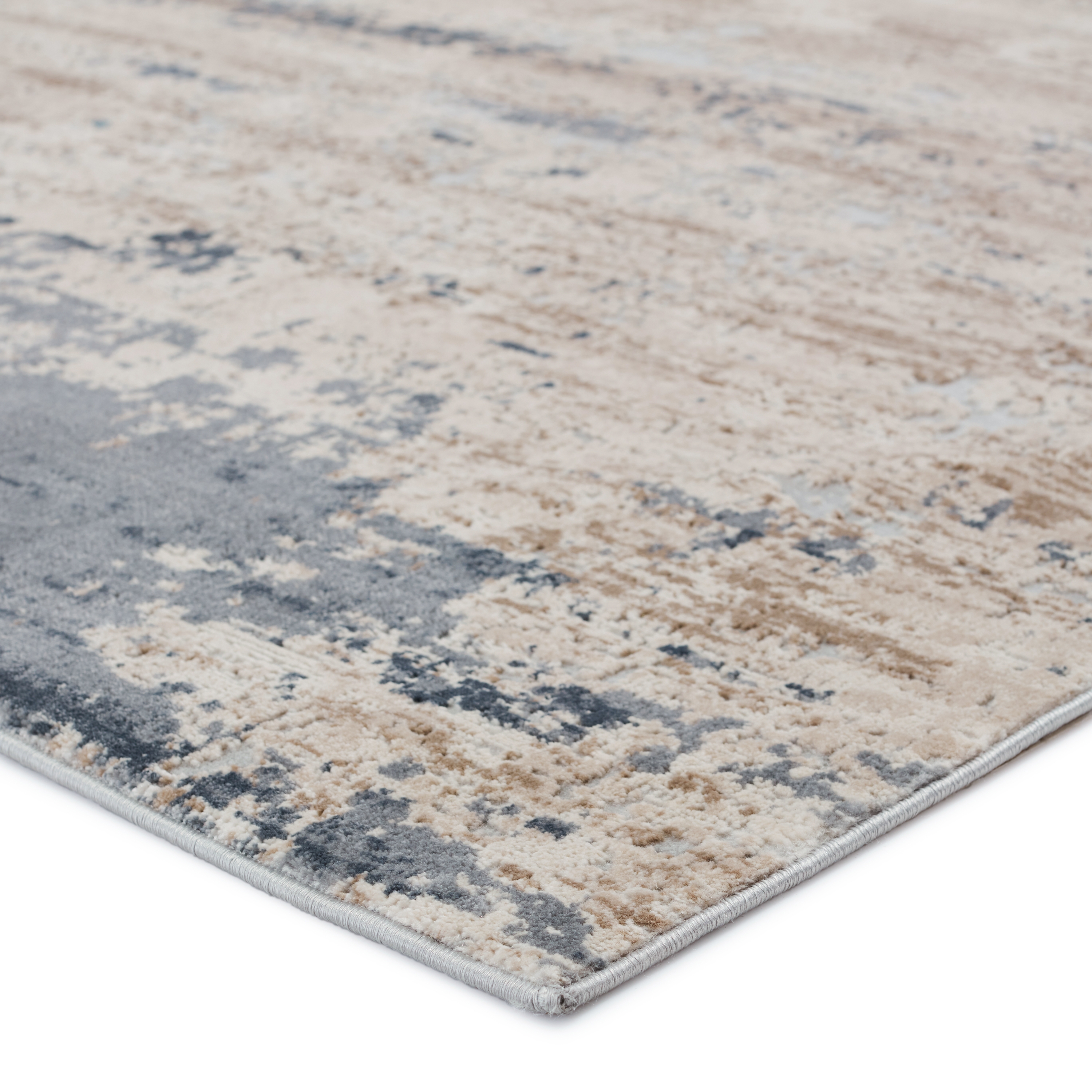 Ronan Abstract Beige/ Gray Area Rug (5'3"X8') - Image 1
