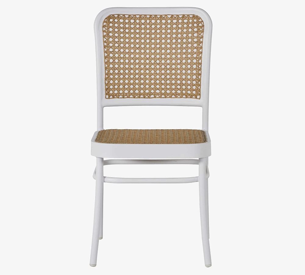 Donovan Cane Dining Chair, Chalk - Image 0