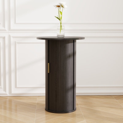 36" Tall Round Tambour Dining Table