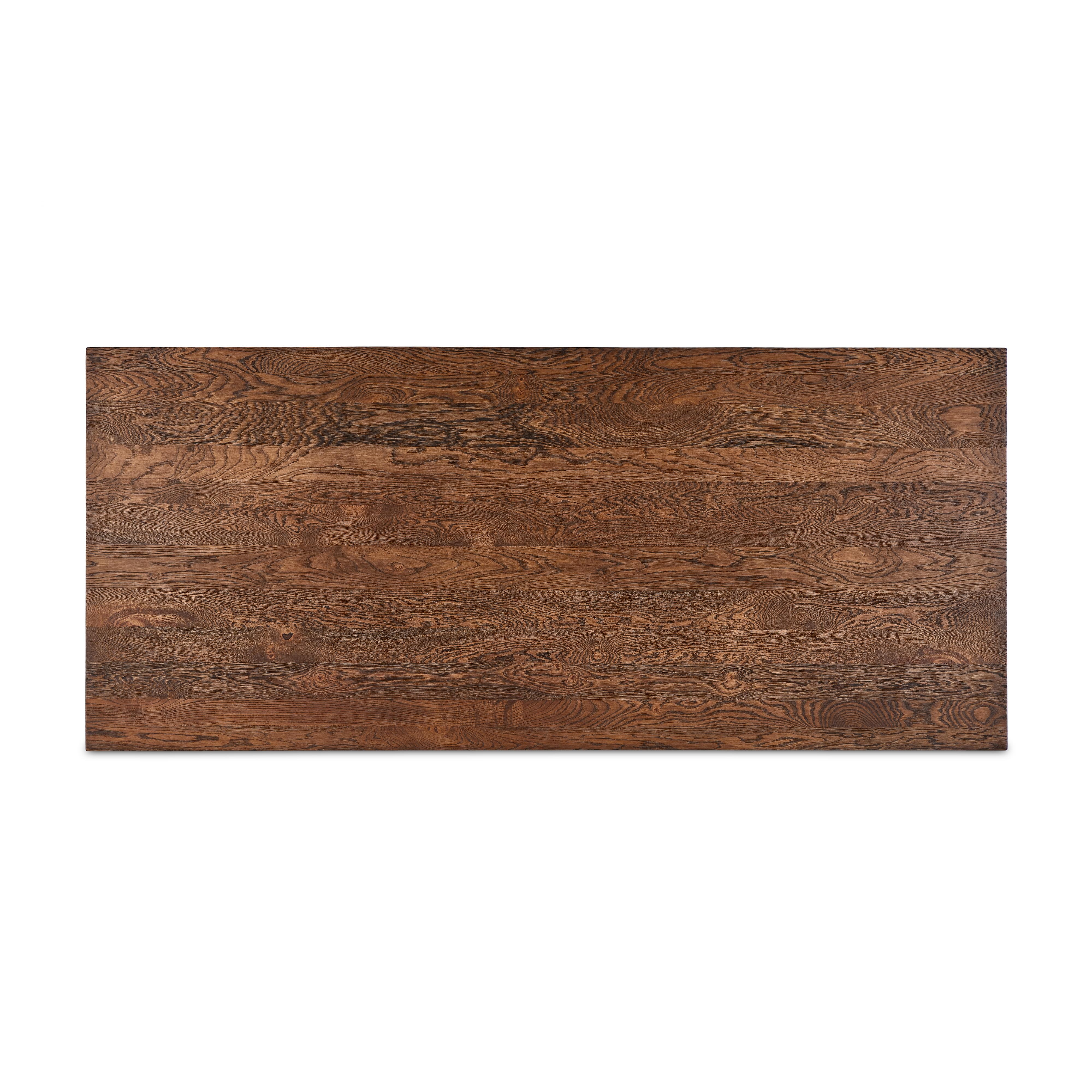 Ashwin Dining Table-Brown Oak - Image 6