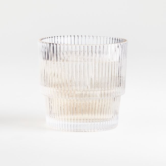 Atwell Stackable Ribbed Double Old-Fashioned Glass - Image 0