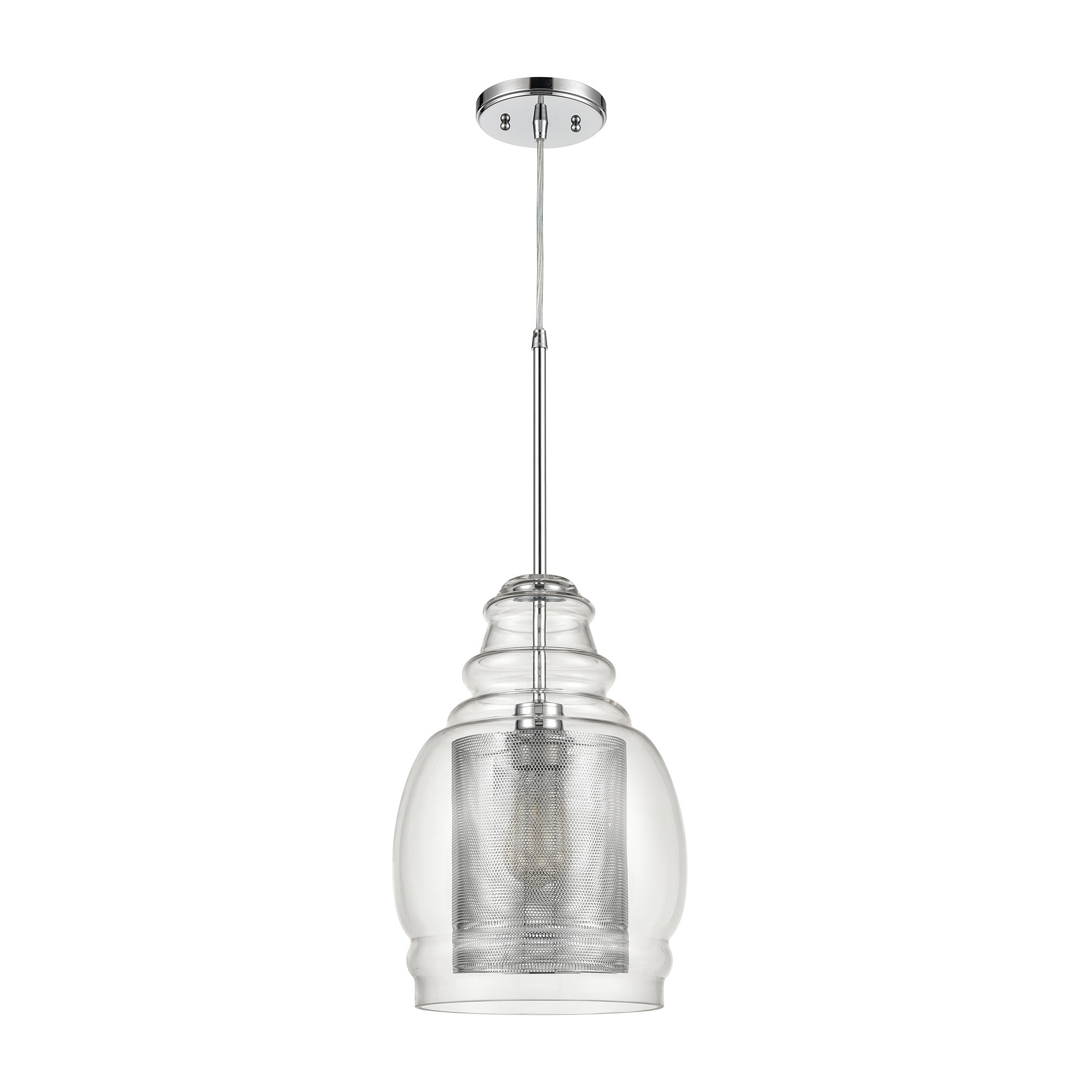 Herndon 11'' Wide 1-Light Pendant - Polished Chrome - Image 1