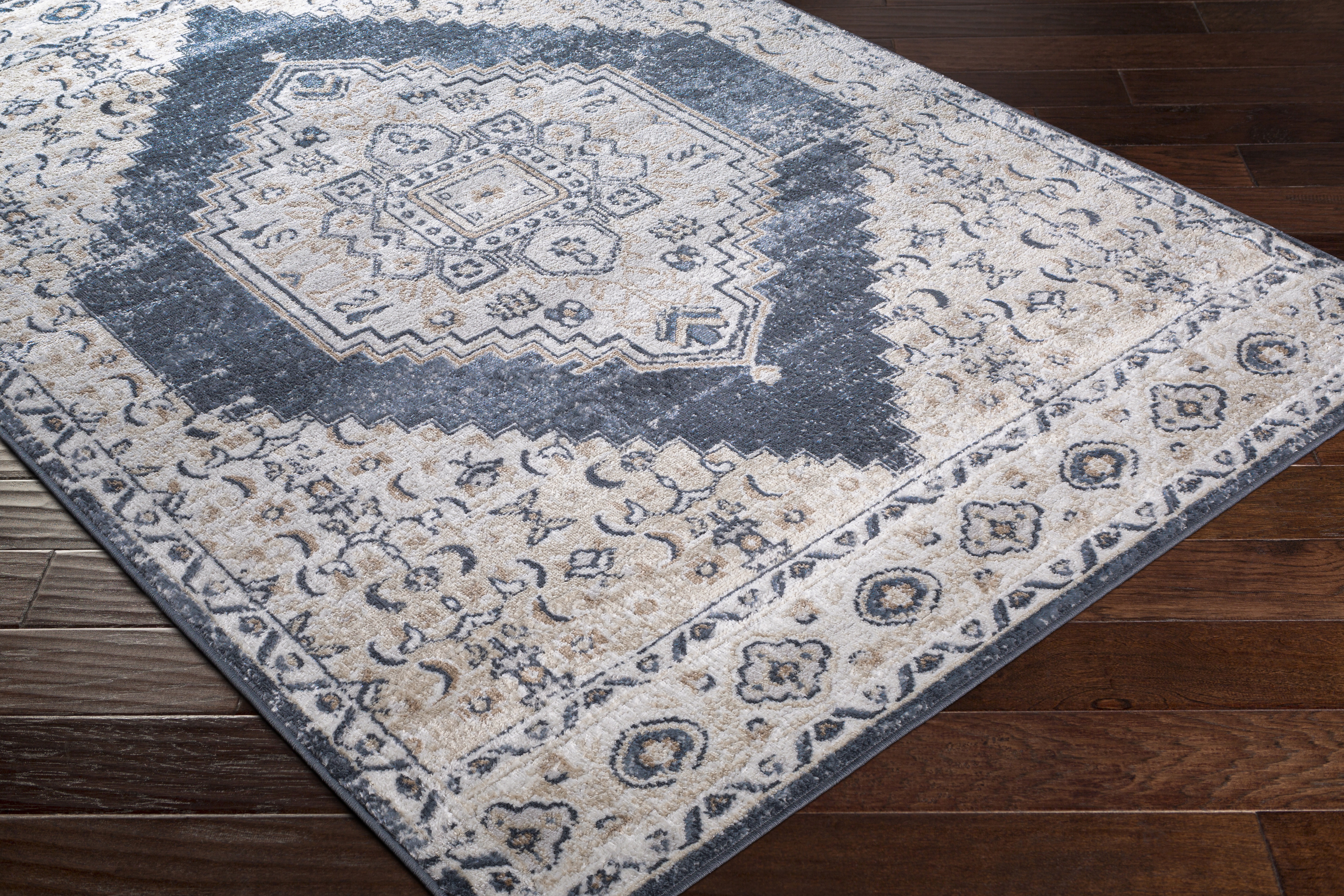 St Tropez Rug, 7'9" x 9'6", Blue - Image 4