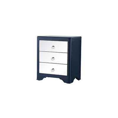 Chantelle 3 Drawer Mirrored Accent Chest - Image 0