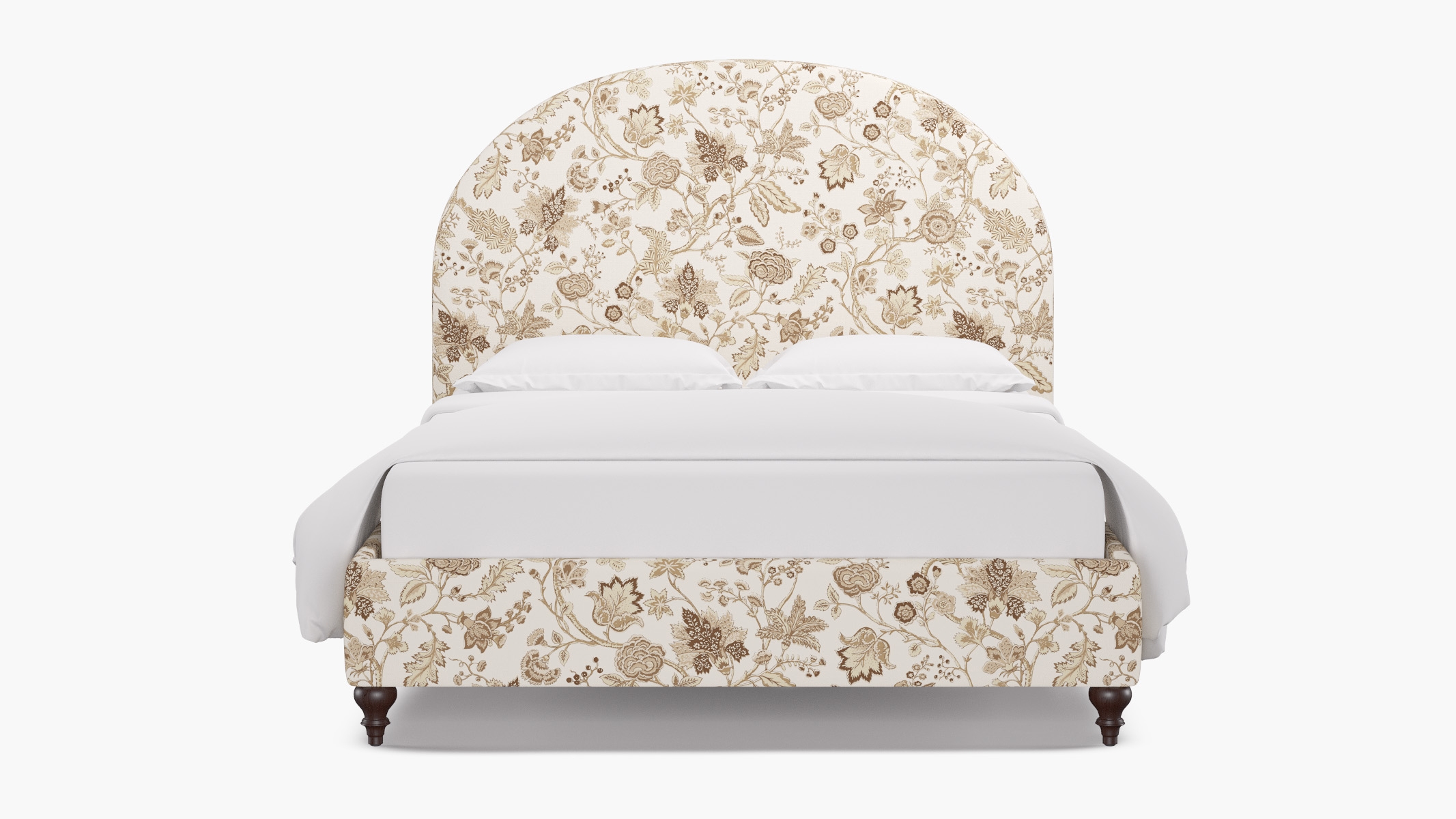 Demilune Bed, Tawny La Vendee, Espresso Traditional Turned Leg, Twin - Image 0