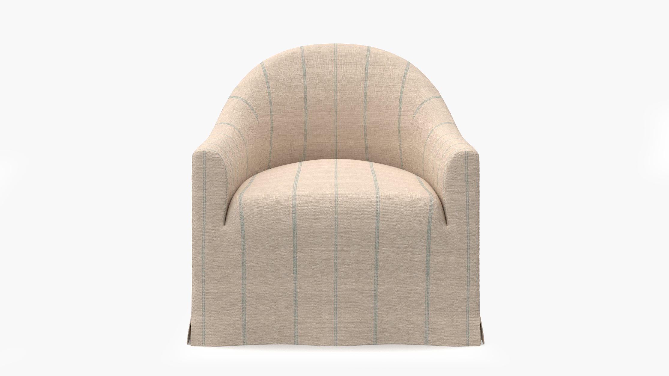 Slipcover Swivel Chair, Sky Felix - Image 0