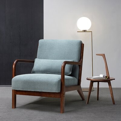 Amberly 25.5'' Wide Linen Armchair - Image 1