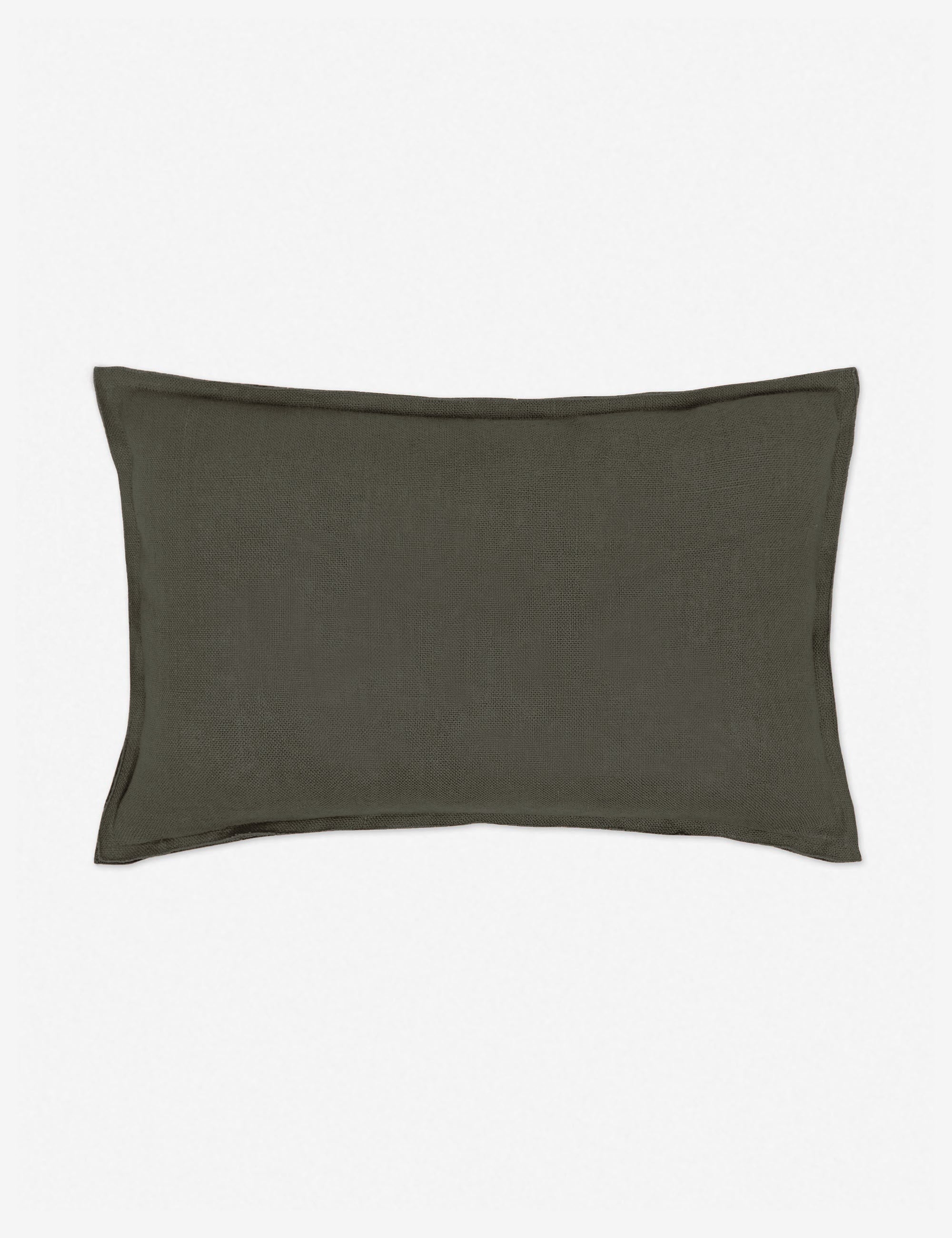 Arlo Linen Pillow - Aubergine / 13" x 20" - Image 11