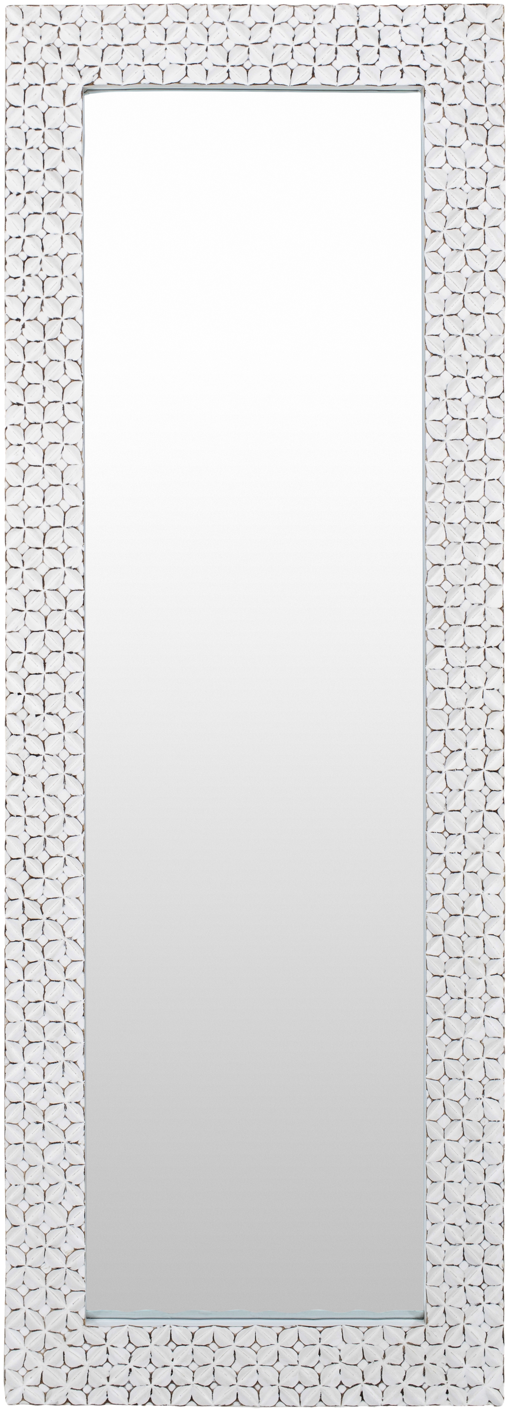Beluga White 69"H x 25"W x 2"D Full Length Mirror - Image 0