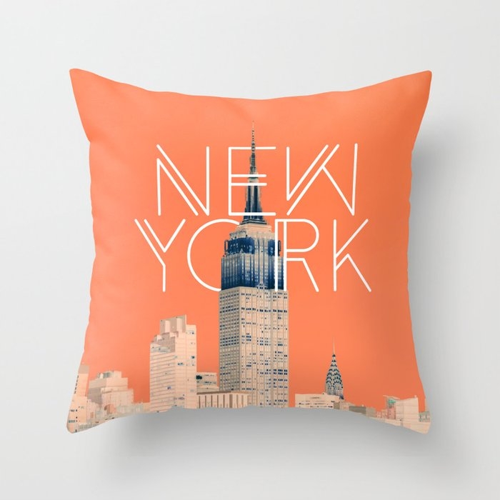The Big Apple #society6 #decor #buyart Throw Pillow by 83 Oranges Free Spirits - Cover (20" x 20") With Pillow Insert - Outdoor Pillow - Image 0