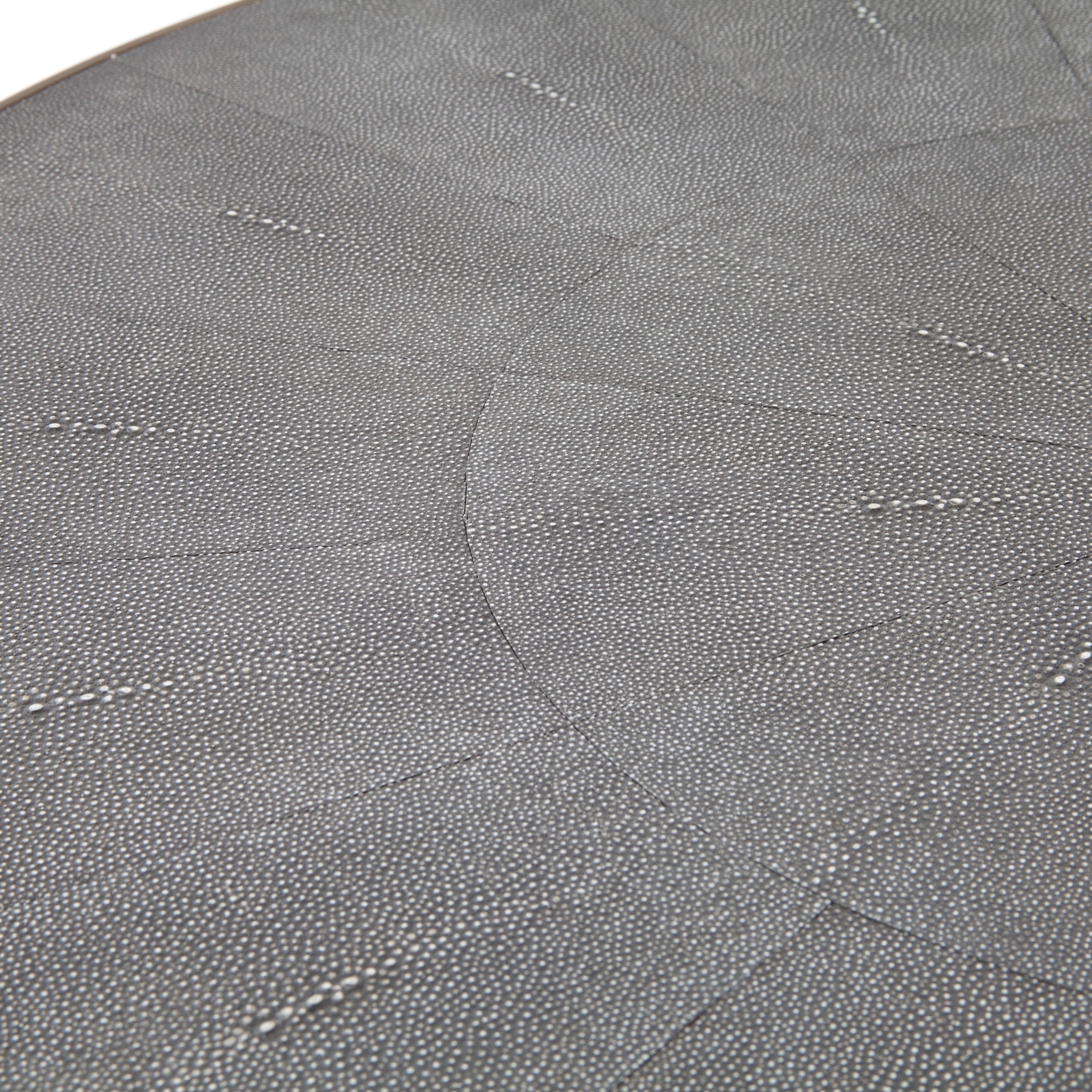Shagreen Round Coffee Table - Grey Shagreen - Image 5