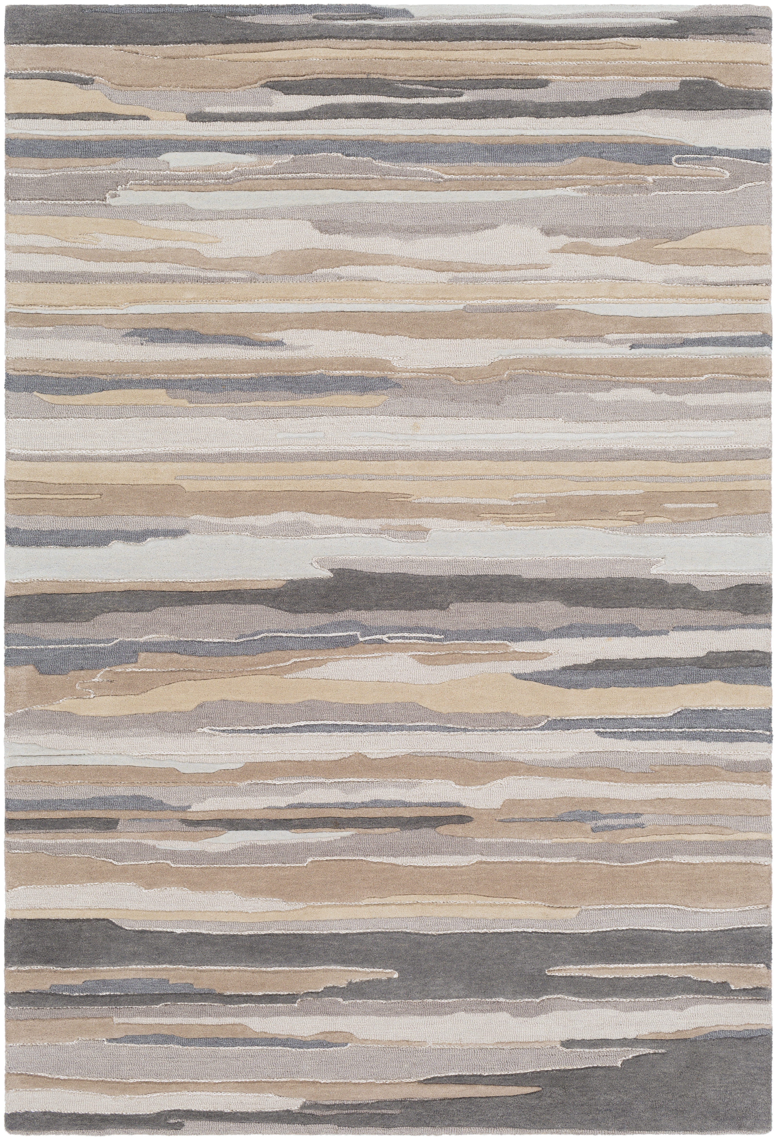 Vernier Beige Indoor 2' x 3' Handmade Rug - Image 0