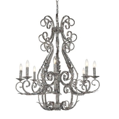 Italian 8 - Light Candle Style Empire Chandelier - Image 0