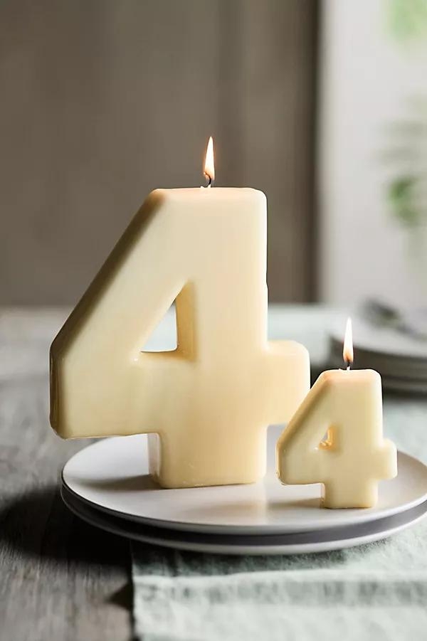 Hand-Dipped Number Candle - Image 0