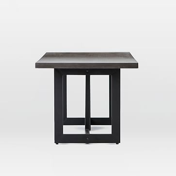 Malfa 69" Outdoor Rectangle Dining Table, Black Lavastone - Image 2