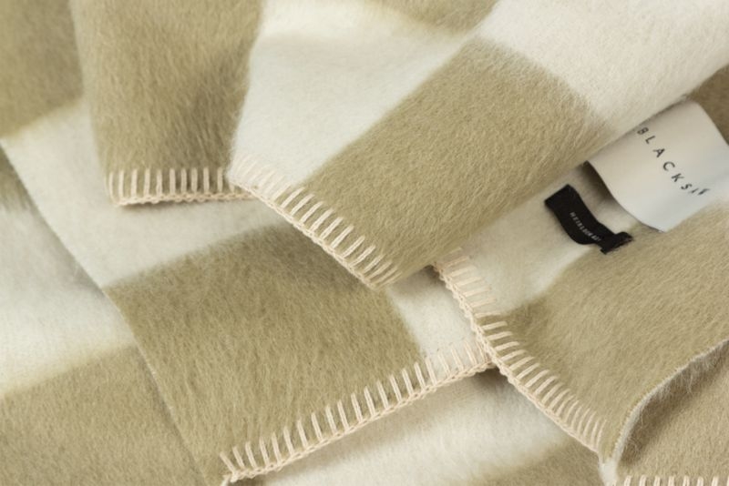 Blacksaw Crosby Heirloom 59"x79" Alpaca Green Throw Blanket - Image 2