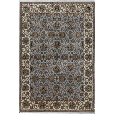 Oriental Hand-Knotted Wool Yellow Area Rug - Image 0