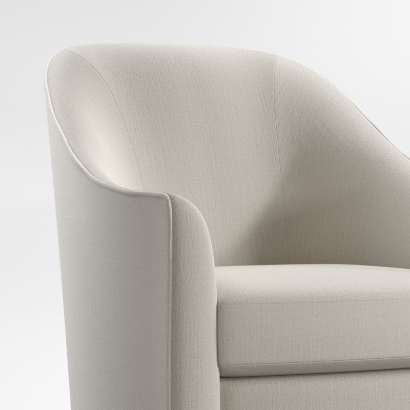 Lyric Natural Curved Nursery Swivel Nursery Glider Chair - Image 5