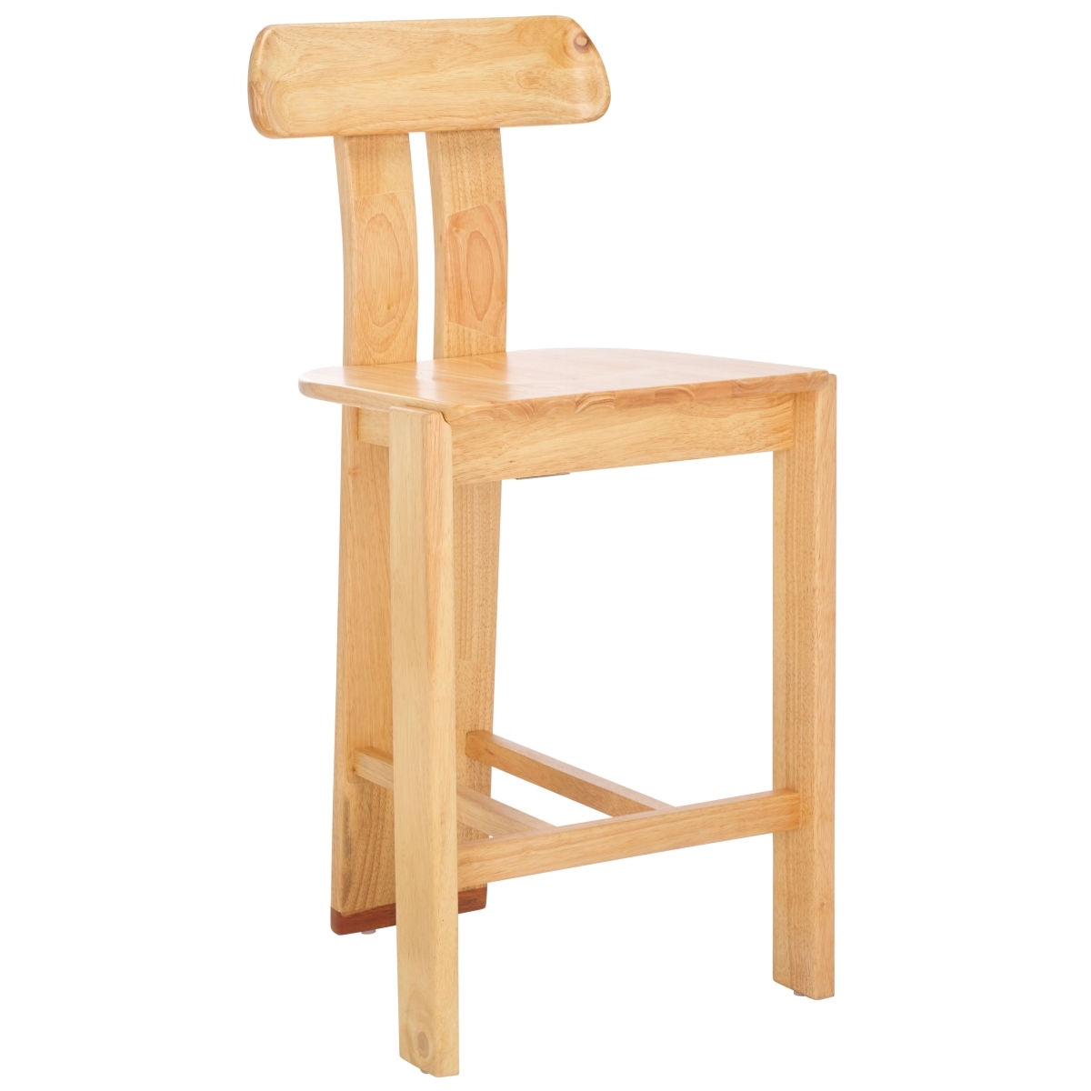 Cayde Wood Counter Stool - Light Blonde - Safavieh - Image 4