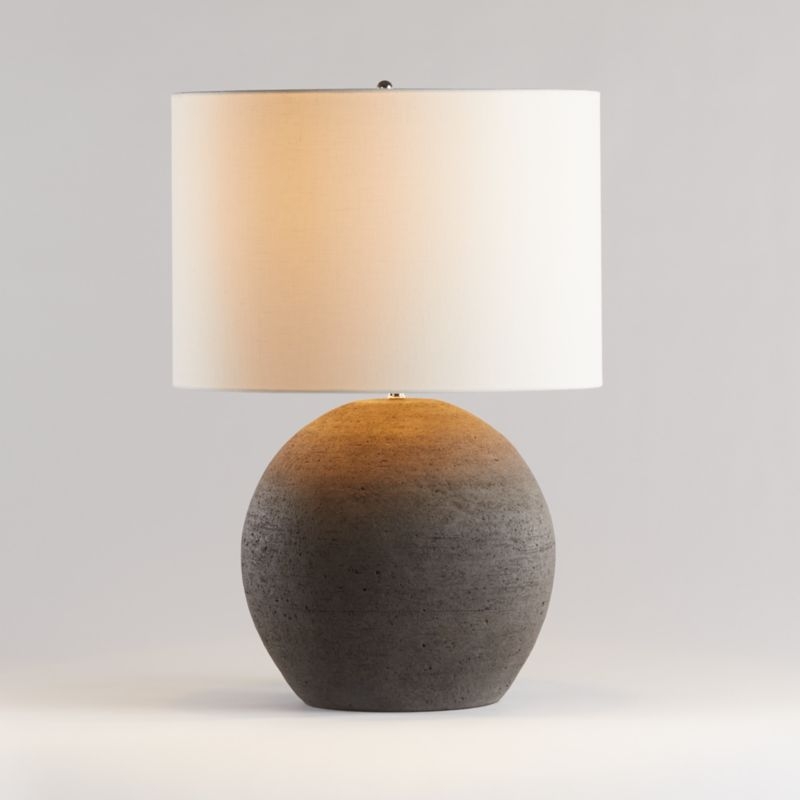 Esphera Grey Round Table Lamp, Set of 2 - Image 3