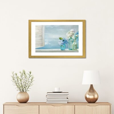A Beautiful Day at the Beach - 3 Glass Bottles by Danhui Nai - Painting Print - Image 0