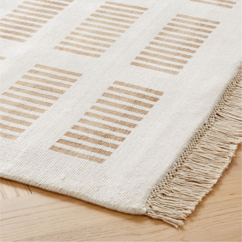 Alize Handloomed Ivory Viscose Area Rug 6'x9' - Image 1