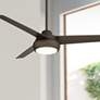 52" Skye Hawke Bronze Modern Indoor LED Ceiling Fan - Image 2