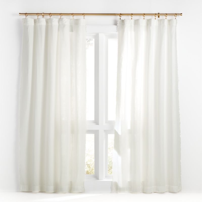 Organic Cotton Double Weave Tofu Sheer Curtain Panel 50 x 84 - Image 6